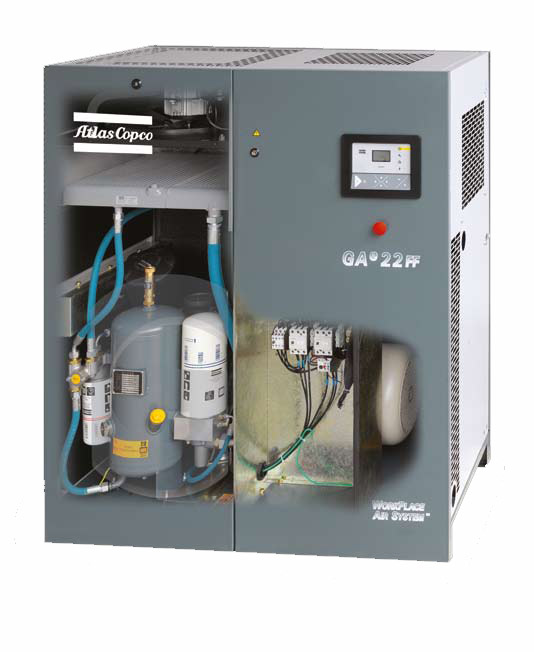 GAe18-30 VSD:噴油螺桿空壓機(jī)，11-30 kW / 15-40 hp