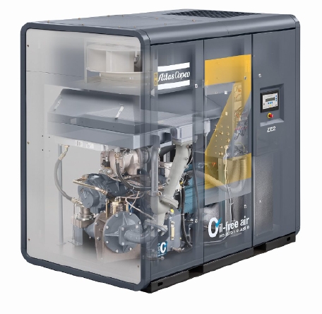 ZE/ZA (VSD): 無油螺桿空壓機，22 - 500 kW/ 30 - 700 hp